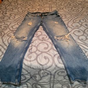 Denim Brand Low Waist Boyfriend Jeans